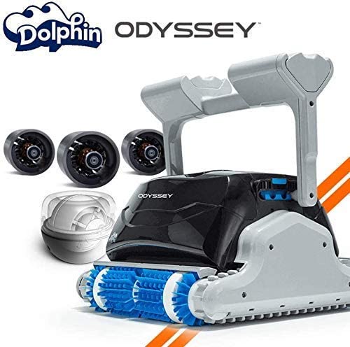 Dolphin odyssey commercial robotic pool cleaner with gyro and triple motors