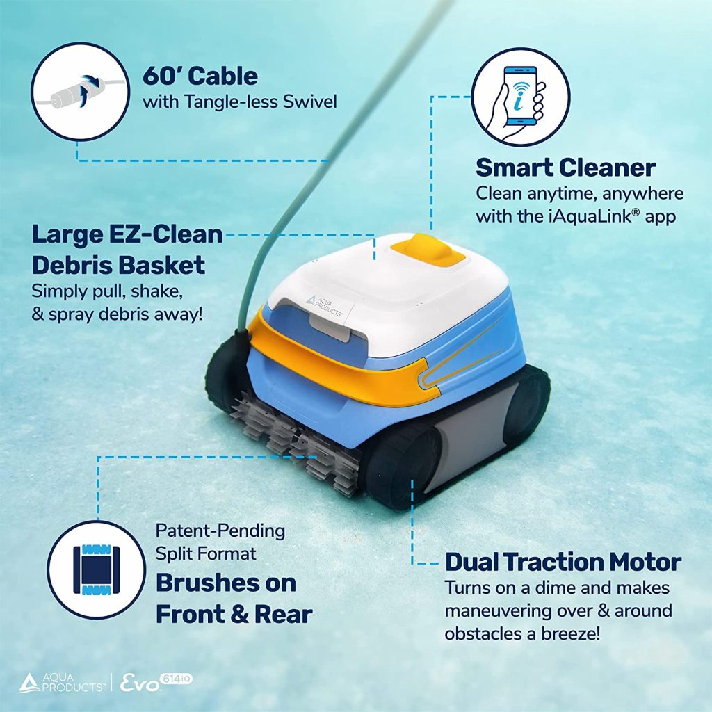 Aqua Products EVO614IQ Evo 614 iQ Automatic Robotic Cleaner