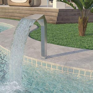 VidaXL Stainless Steel Pool Fountains for In Ground Pools Garden Outdoor Waterfalls