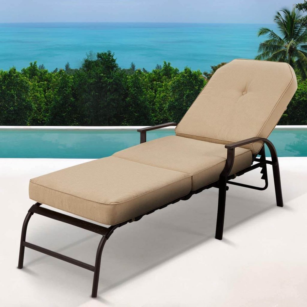 U-MAX Adjustable Outdoor Chaise Lounge Chair