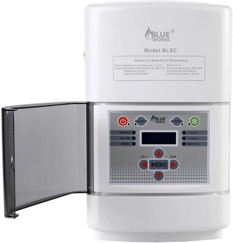 Get Effortless Pool Clean With Blue Works salt system BLSC30