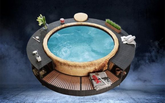 INLIFE Spa Surround Poly Rattan Black Hot Tub Review