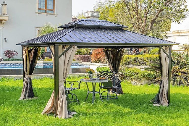 YITAHOME 10x12 ft Double Roof Canopy Gazebo review