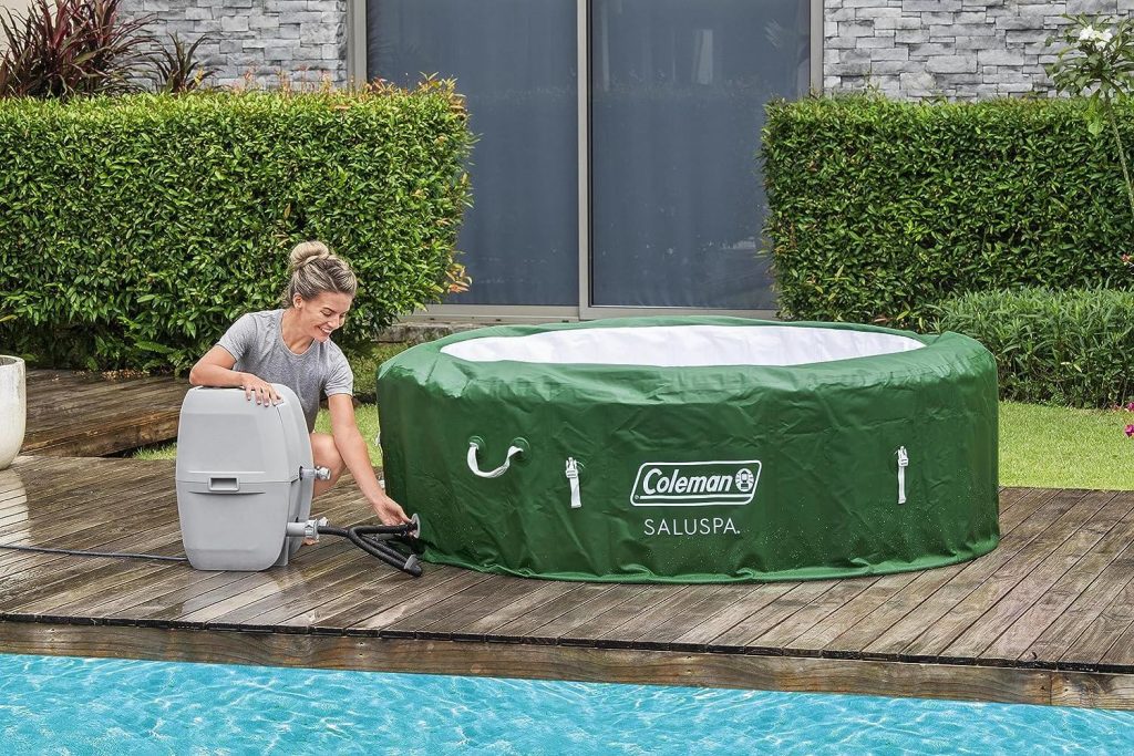 Coleman SaluSpa Inflatable Hot Tub Spa Review - SwimmingPool A2Z