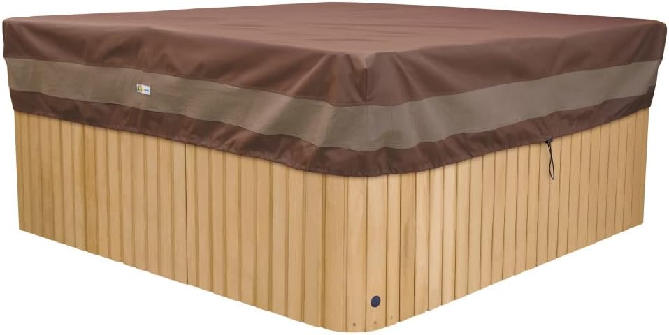 Duck Covers Ultimate Waterproof 86 Inch Square Hot Tub Cover