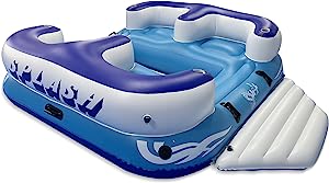 SereneLife Inflatable 4- Person Floating Island Raft